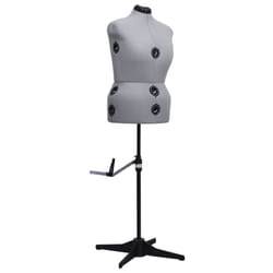 vidaXL Adjustable Dress Form Female Grey L Size 44-50 Dressmaking Mannequin