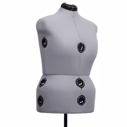 vidaXL Adjustable Dress Form Female Grey L Size 44-50 Dressmaking Mannequin - Additional view 4
