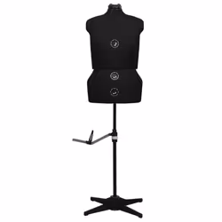 vidaXL Adjustable Dress Form Female Black L Size 44-50 Dressmaking Mannequin - Additional view 2