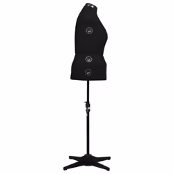 vidaXL Adjustable Dress Form Female Black L Size 44-50 Dressmaking Mannequin - Additional view 3