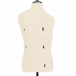 vidaXL Adjustable Dress Form Male Cream Size 37-45 Home Dressmaking Mannequin - Additional view 4