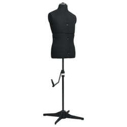 vidaXL Adjustable Dress Form Male Black Size 37-45 Home Dressmaking Mannequin