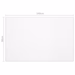 vidaXL Table Protector Floor Cover Table Cloth Table Film Transparent PVC