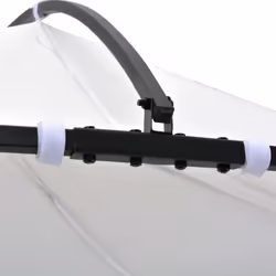 vidaXL Gazebo White Round Sturdy Outdoor Garden Canopy Shelter Party Tent