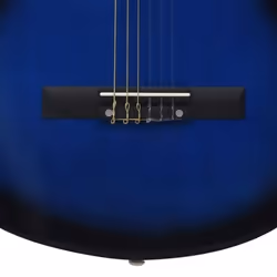 vidaXL Classical Guitar for Beginner Blue 4/4 39" Basswood Music Instrument - Additional view 5