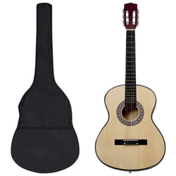 vidaXL Classical Guitar Beginner Set 8 Piece 3/4 36 Music Instrument Guitar