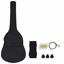 vidaXL Classical Guitar Beginner Set 8 Piece 3/4 36 Music Instrument Guitar
