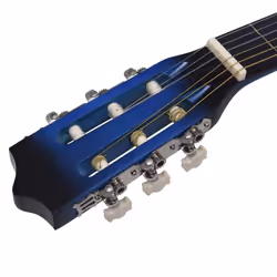 vidaXL Classical Guitar for Beginner and Kids Blue 3/4 36" Music Instrument - Additional view 4