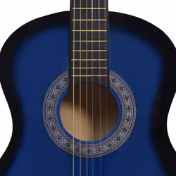 vidaXL Classical Guitar for Beginner and Kids Blue 3/4 36" Music Instrument - Additional view 5