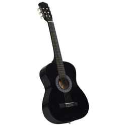 vidaXL Classical Guitar for Beginner and Kids Black 3/4 36" Music Instrument