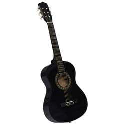 vidaXL Classical Guitar for Beginner and Kids Black 1/2 34" Music Instrument