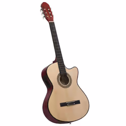 vidaXL Western Guitar Set 12 Piece with Equalizer and 6 Strings for Beginner - light brown - Additional view 5