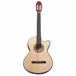 vidaXL Western Guitar Set 12 Piece with Equalizer and 6 Strings for Beginner - light brown - Additional view 6