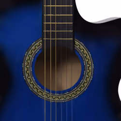 vidaXL Western Guitar Set 12 Piece with Equalizer and 6 Strings for Beginner - blue - Additional view 10