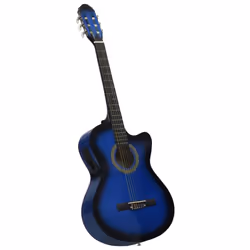 vidaXL Western Guitar Set 12 Piece with Equalizer and 6 Strings for Beginner - blue - Additional view 5