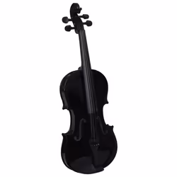 vidaXL Violin Full Set with Bow and Chin Rest Black 4/4 Musical Instrument - Additional view 2