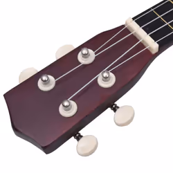 vidaXL Soprano Ukulele Set with Bag for Kids Light Wood 21" Music Instrument - Additional view 7