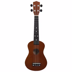 vidaXL Soprano Ukulele Set with Bag for Kids Dark Wood 23" Music Instrument - Additional view 5