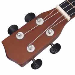 vidaXL Soprano Ukulele Set with Bag for Kids Dark Wood 23" Music Instrument - Additional view 7