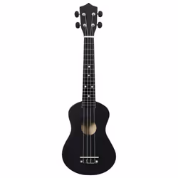 vidaXL Soprano Ukulele Set with Bag for Kids Black 23" Musical Instrument - Additional view 5