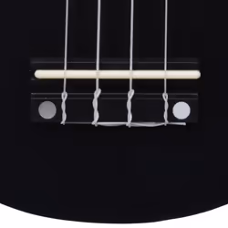 vidaXL Soprano Ukulele Set with Bag for Kids Black 23" Musical Instrument - Additional view 9