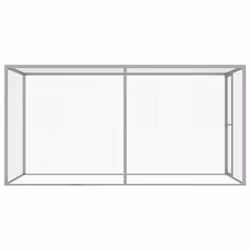vidaXL Cat Cage Galvanised Steel Small Animal Pet Cage Security House Outdoor - Additional view 2