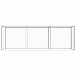 vidaXL Cat Cage 4.5x1.5x1.5m Galvanised Steel Outdoor Small Animal Pet House - Additional view 2