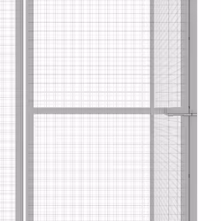 vidaXL Cat Cage 4.5x1.5x1.5m Galvanised Steel Outdoor Small Animal Pet House - Additional view 3