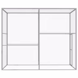 vidaXL Cat Cage Galvanised Steel Pet Small Animal Cage Security House Outdoor - Additional view 2