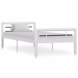 VidaXL 284545, Black, White, 107.5 cm, 2.12 m, 65.5 cm, 1000 x 2000 mm, 32 cm