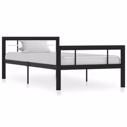 VidaXL 284551, Black, White, 107.5 cm, 2.12 m, 65.5 cm, 1000 x 2000 mm, 32 cm