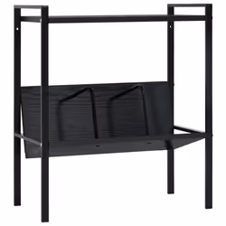 VidaXL 288230, Black, Steel, Wood, 15 kg, 30 kg, 520 mm
