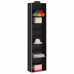 vidaXL 2x Hanging Closet Organisers with 10 Shelves Fabric Wardrobe Storage - Additional view 2