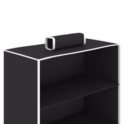 vidaXL 2x Hanging Closet Organisers with 10 Shelves Fabric Wardrobe Storage - Additional view 5