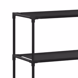 vidaXL 3-Tier Storage Rack over Toilet Black Bathroom Organiser Shelf Unit - Additional view 5