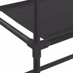vidaXL 3-Tier Storage Rack over Laundry Machine Black Bathroom Display Unit - Additional view 6