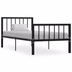 VidaXL 284568, Black, 96 cm, 2.08 m, 84 cm, 900 x 2000 mm, 28.5 cm