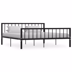 VidaXL 284573, Black, 186 cm, 2.08 m, 84 cm, 1800 x 2000 mm, 28.5 cm