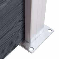 vidaXL Garden Fence WPC 526x106cm Grey Privacy Patio Barrier Panel Screen - Additional view 4