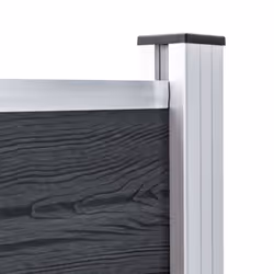 vidaXL Garden Fence WPC 699x106cm Grey Privacy Patio Barrier Panel Screen