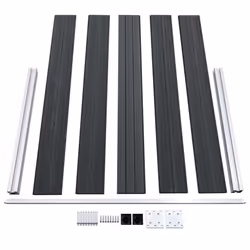 vidaXL Garden Fence WPC 699x106cm Grey Privacy Patio Barrier Panel Screen - Additional view 5