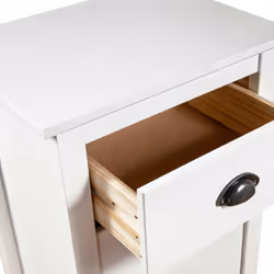 vidaXL Solid Wood Pine Sideboard Hill White 46x35x80 cm Storage Organiser - Additional view 4