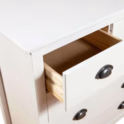 vidaXL Solid Wood Pine Sideboard Hill White 79x40x80 cm Storage Organiser - Additional view 5