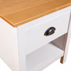 vidaXL 2x Solid Wood Pine Bedside Cabinets Hill Sideboard Bedroom Side Cabinet - Additional view 5