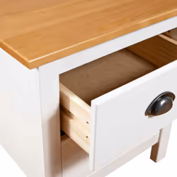 vidaXL 2x Solid Wood Pine Bedside Cabinets Hill Sideboard Bedroom Side Cabinet - Additional view 6