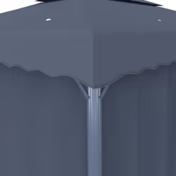 vidaXL Gazebo with Curtain 4x3m Anthracite Aluminium Party Tent Canopy Marquee - Additional view 4