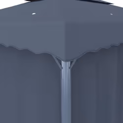 vidaXL Gazebo with Curtain 3x3m Anthracite Aluminium Canopy Marquee Pavilion - Additional view 4