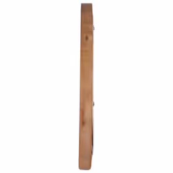 vidaXL Wall Mirror 40 cm Teak Round Home Decorative Hanging Wooden Mirror