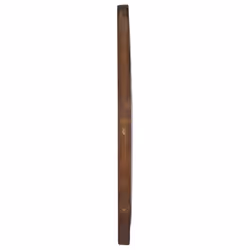 vidaXL Wall Mirror 60 cm Teak Round Home Decorative Hanging Wooden Mirror
