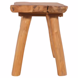 vidaXL Solid Teak Wood Garden Bench 80 cm Patio Yard Outdoor Hall Seat Chair - Additional view 2